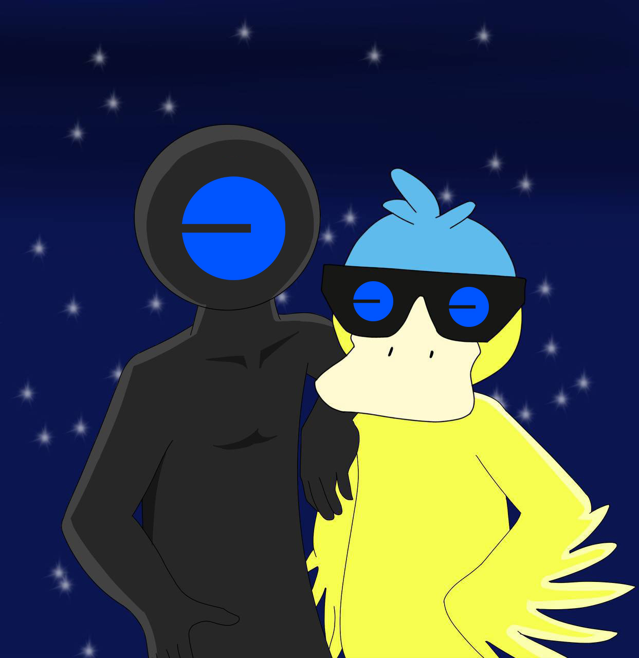Psyduck with a glowing KoDuck token